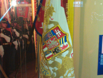 Applied and embroidered flag