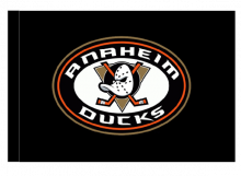 Anaheim Ducks športová vlajka s tunelom