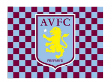 Aston Villa športová vlajka s tunelom