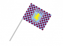 Aston Villa športová vlajka s plastovou tyčou