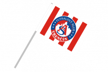 AS Trenčín športová vlajka s plastovou tyčkou