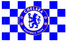 Chelsea FC športová vlajka s tunelom