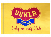 Dukla Praha športová vlajka s tunelom