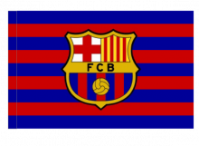 FC Barcelona športová vlajka s tunelom