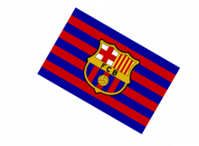 FC Barcelona športová autovlajka