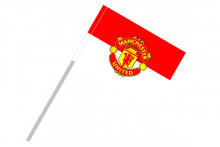 Manchester United športová vlajka s plastovou tyčou