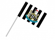 Newcastle športová vlajka s plastovou tyčou