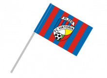 Plzeň športová vlajka s plastovou tyčou