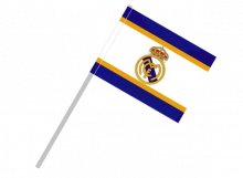 Real Madrid športová vlajka na plastovej tyči