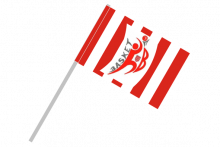 ŠKP Banská Bystrica športová vlajka s plastovou tyčou