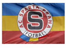 Sparta Praha športová vlajka s tunelom