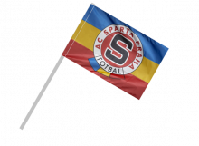 Sparta Praha športová vlajka s plastovou tyčou