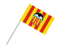 Valencia športová vlajka s plastovou tyčou
